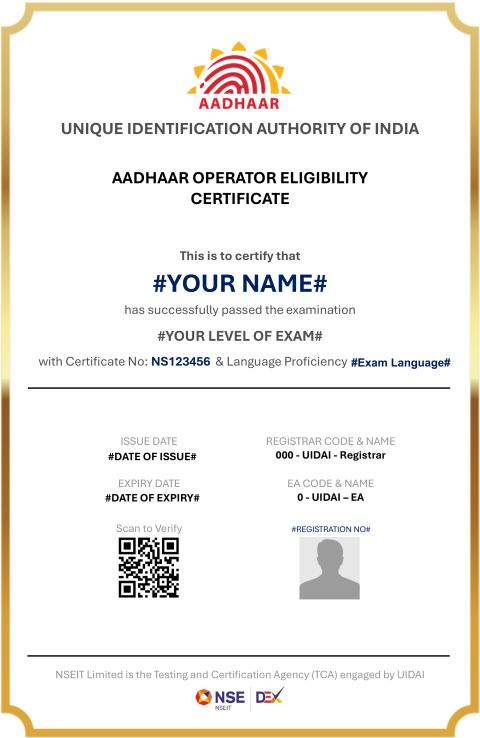 How To Apply For Aadhaar Operator Id