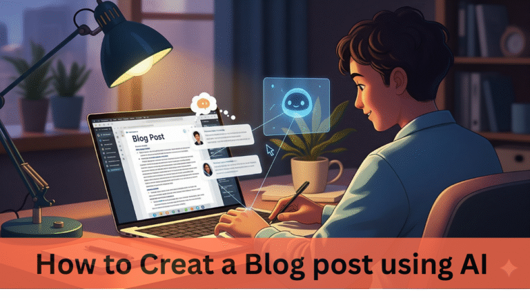 How to Creat a Blog post using AI